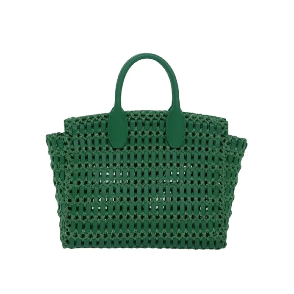 Salvatore Ferragamo Pre-owned Leather handbags Green Dames