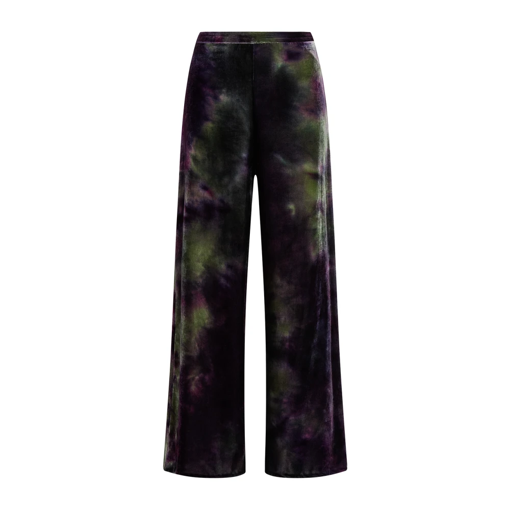 Maliparmi Velvet Tye & Dye Broek Multicolor Dames