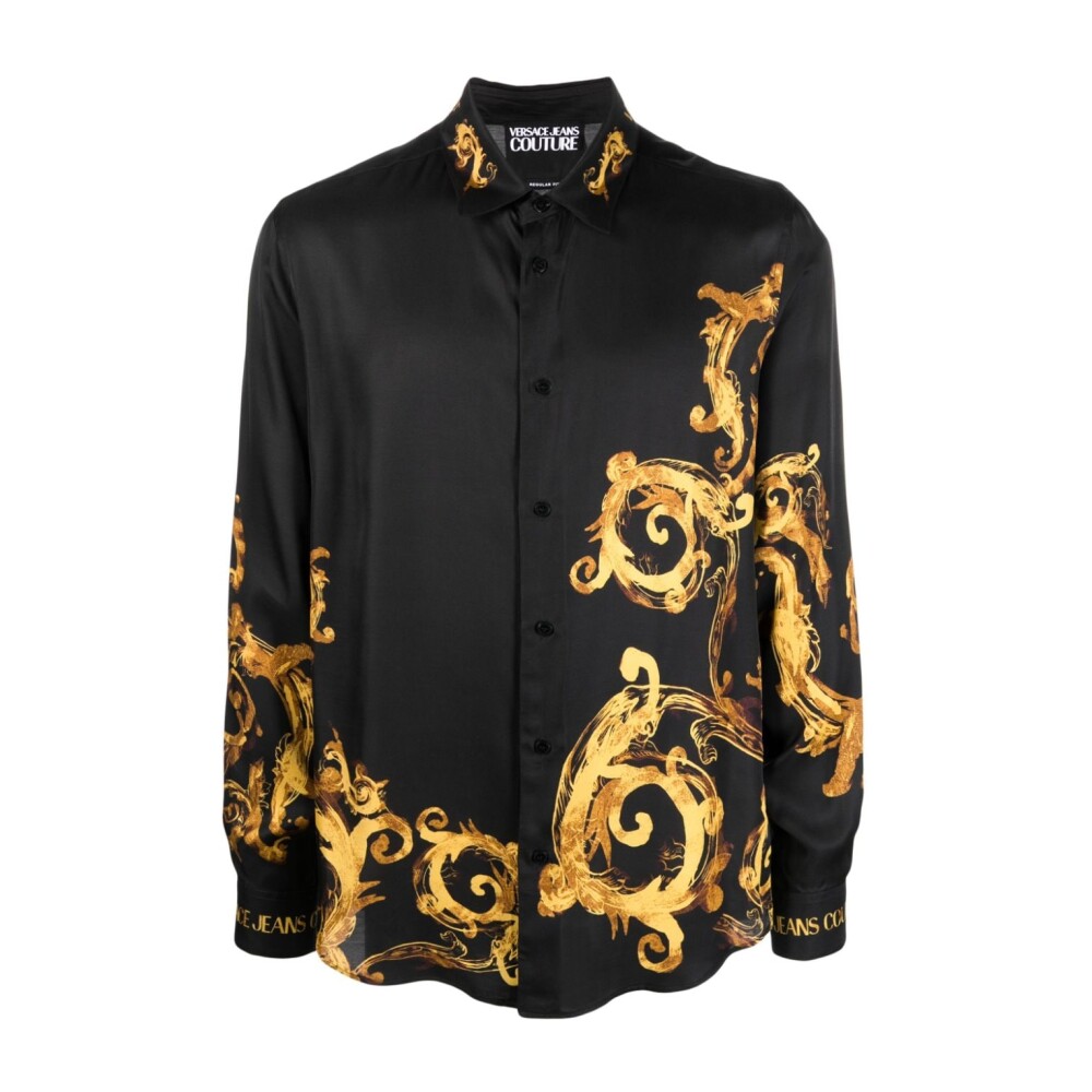 Mens Clothing Shirts Black SS24 Versace Jeans Couture Men s Fashion Miinto