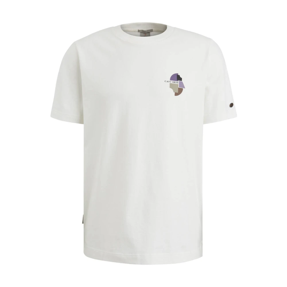 Cast Iron Korte Mouw Regular Fit T-shirt White Heren