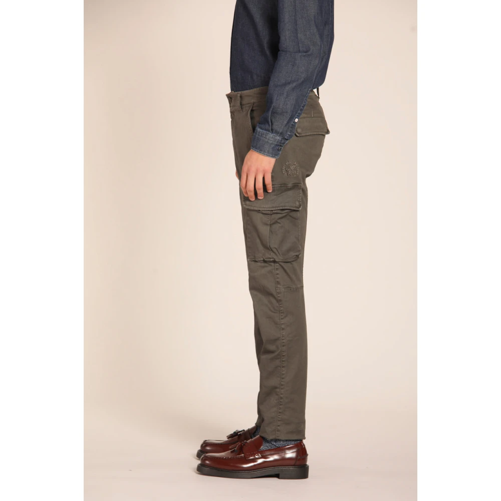 Mason's Extra Slim Fit Cargo Broek Green Heren