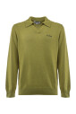 polo-a-manches-longues-vert-avec-logo