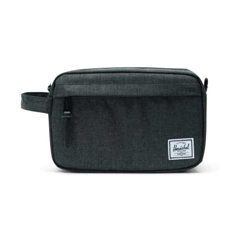 Herschel Zwarte Crosshatch Heren Toilettas Gray Unisex