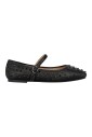 ballerine-en-daim-clous