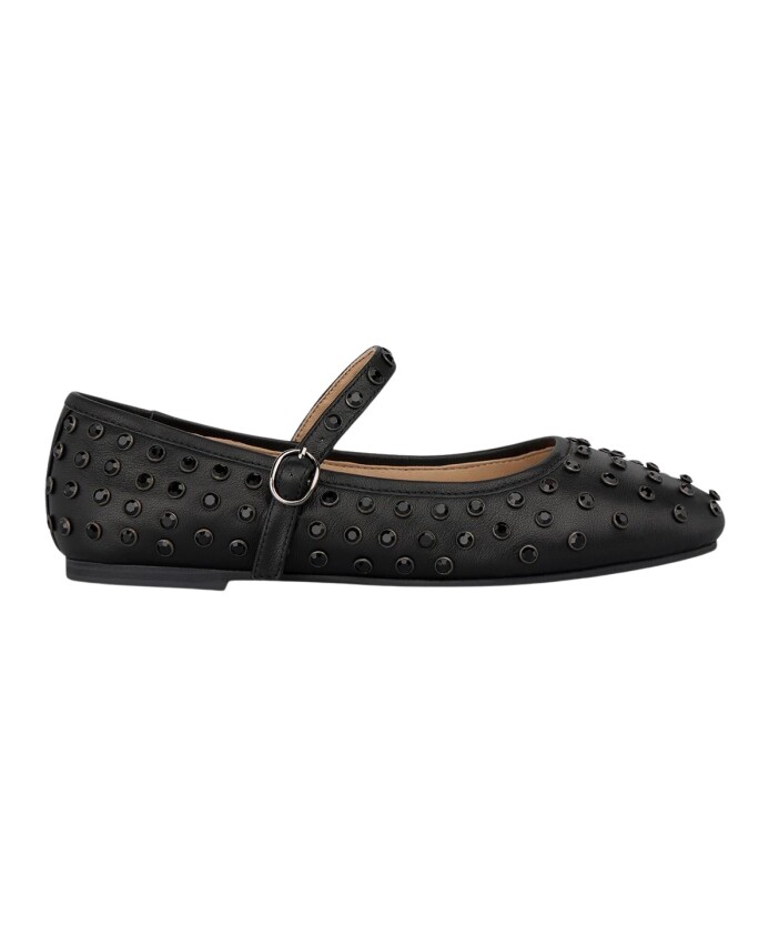 ballerine-en-daim-clous