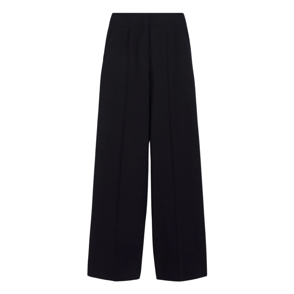 Max Mara Klassieke Hoge Taille Cervo Broek Blue Dames