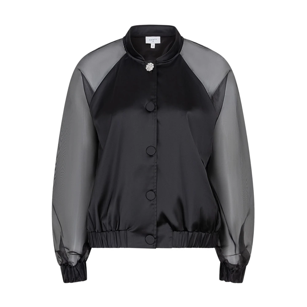 Dante 6 Satin Bomberjack Zwart Black Dames