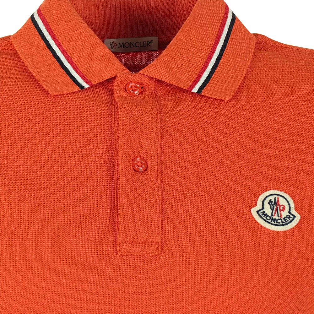 Moncler Polo Shirts Orange Heren