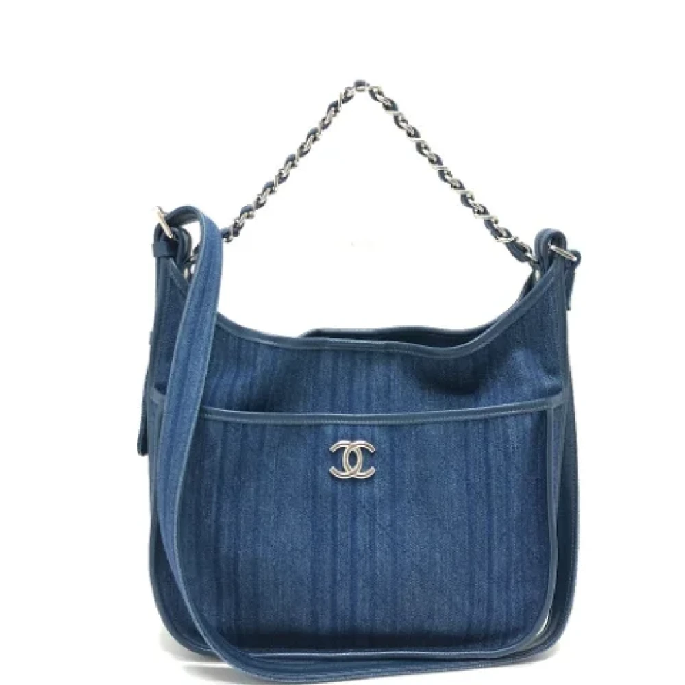 Chanel Vintage Pre-owned Denim chanel-bags Blue Dames