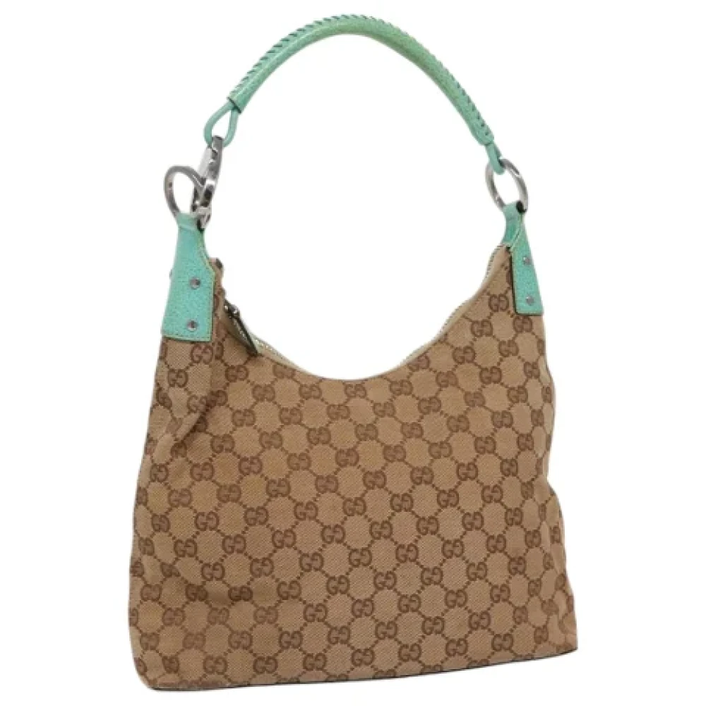 Gucci Vintage Pre-owned Canvas gucci-bags Beige Dames