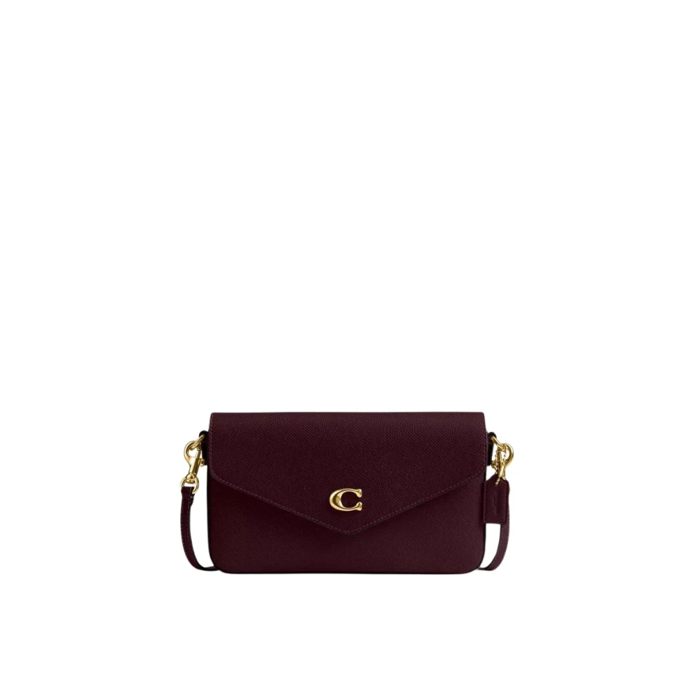 Coach Wyn Leren Crossbody Tas Red Dames