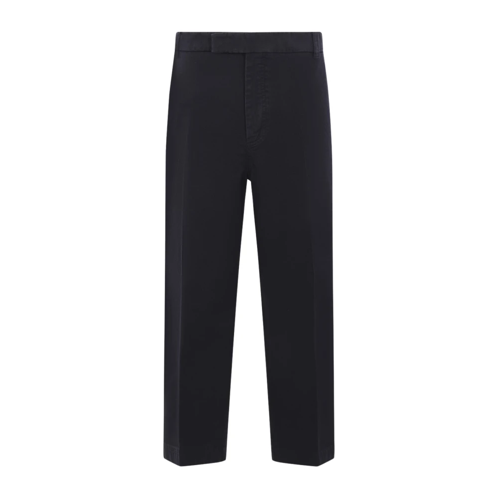 Thom Browne Blauwe Chino Broek met Grosgrain Detail Blue Heren