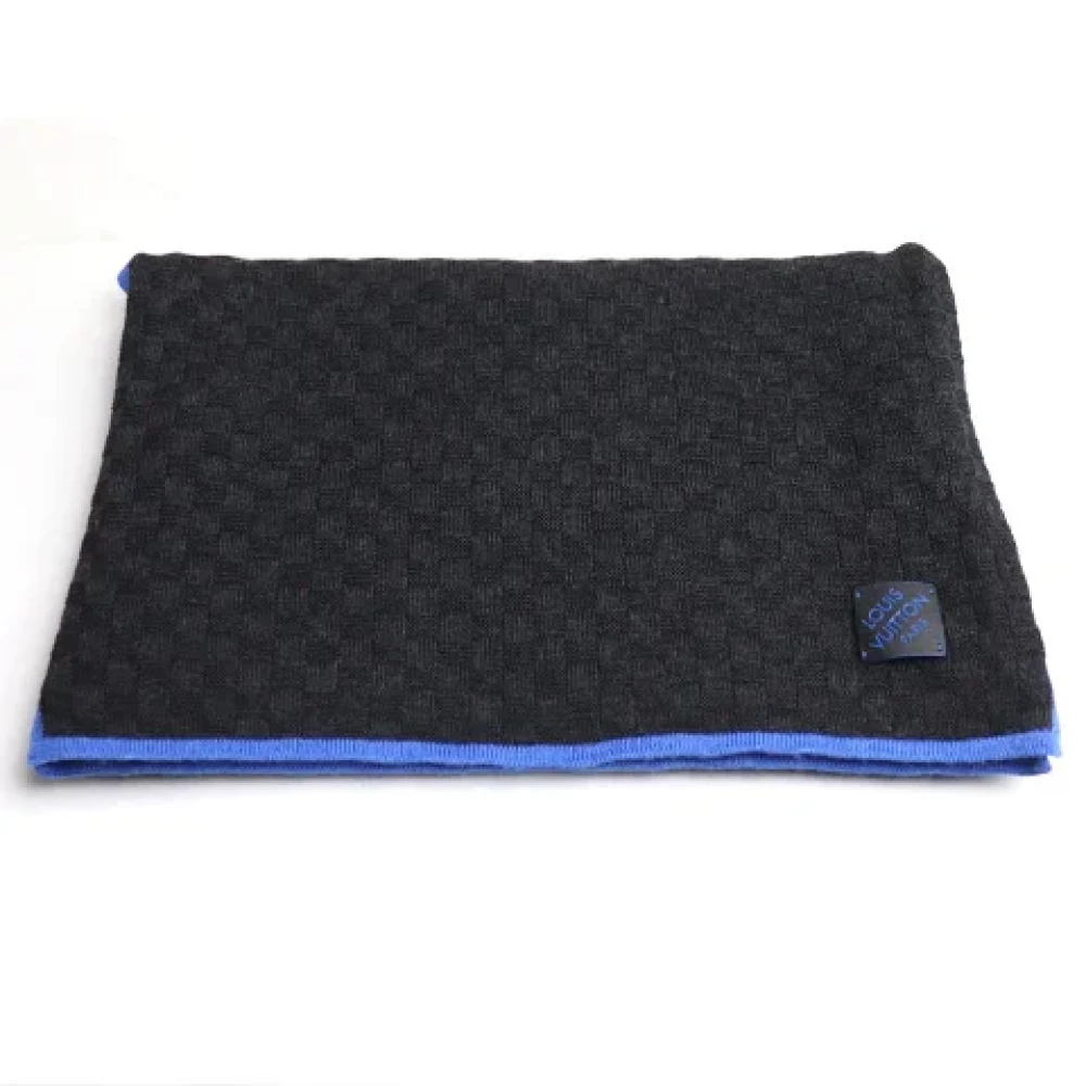 Louis Vuitton Vintage Pre-owned Fabric scarves Black Dames