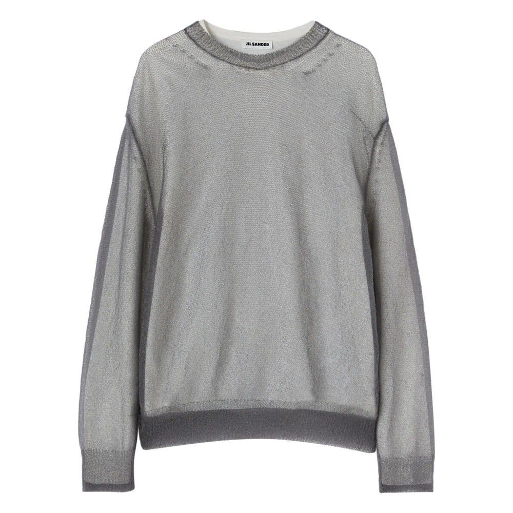 Jil Sander Gelaagd Ontwerp Trui Gray Heren