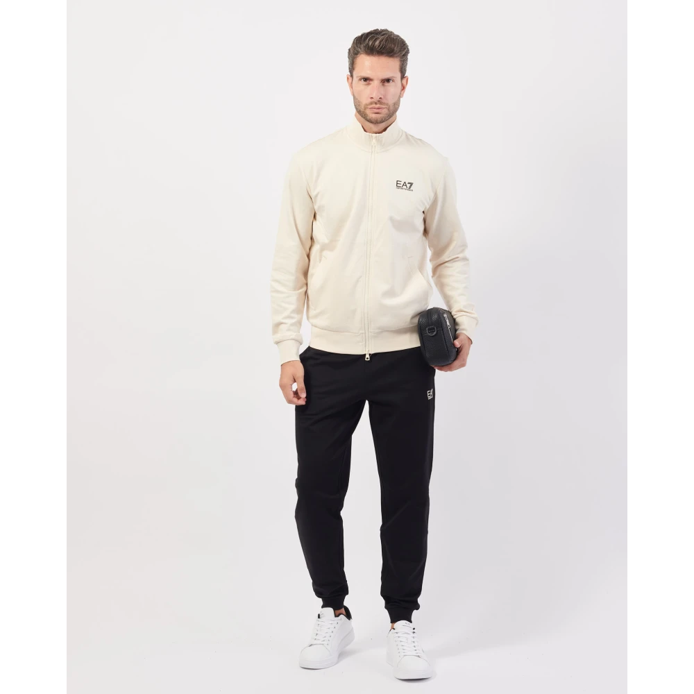 Emporio Armani MultiColour Jurk met Fullzip Sluiting Beige Heren