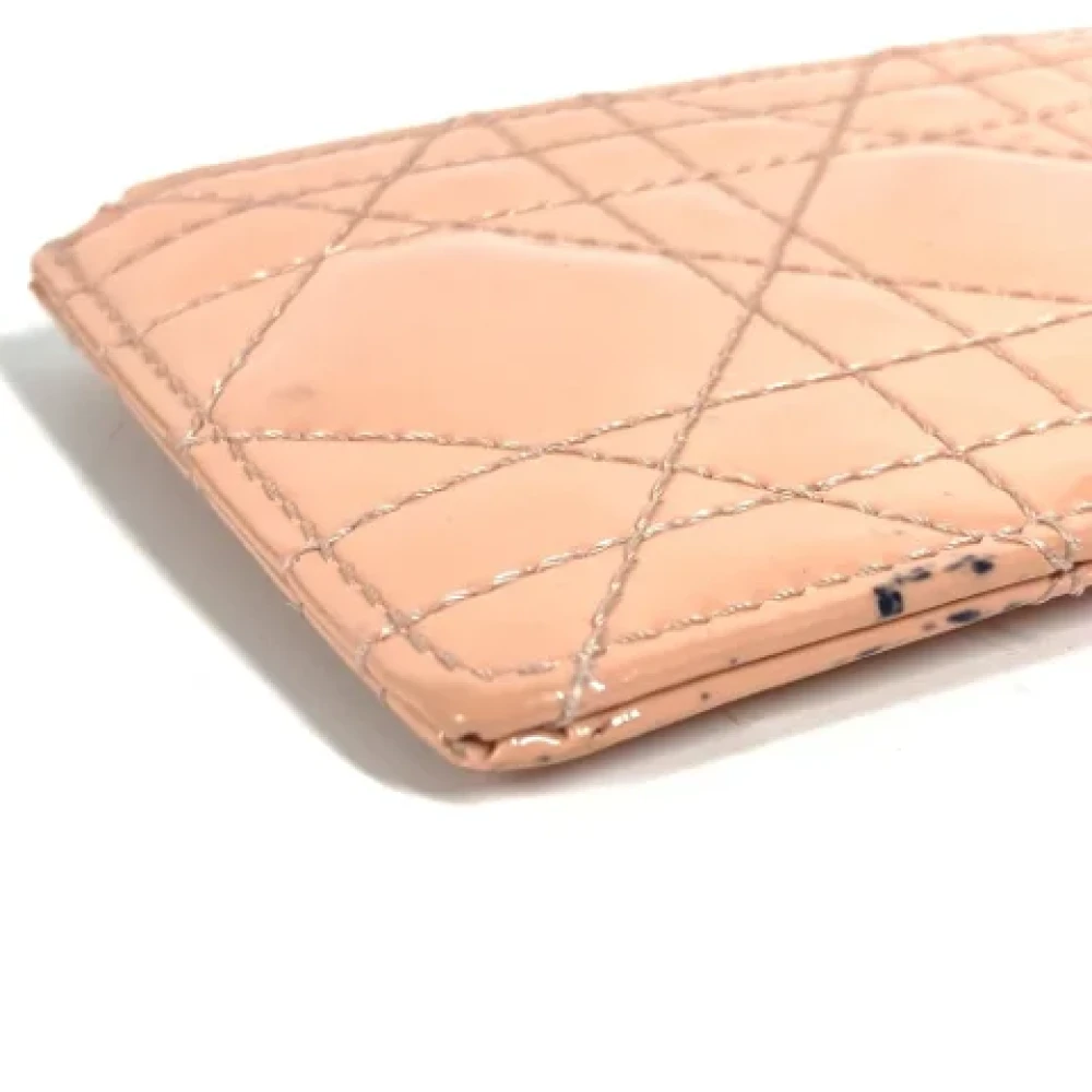 Dior Vintage Pre-owned Leather wallets Pink Dames