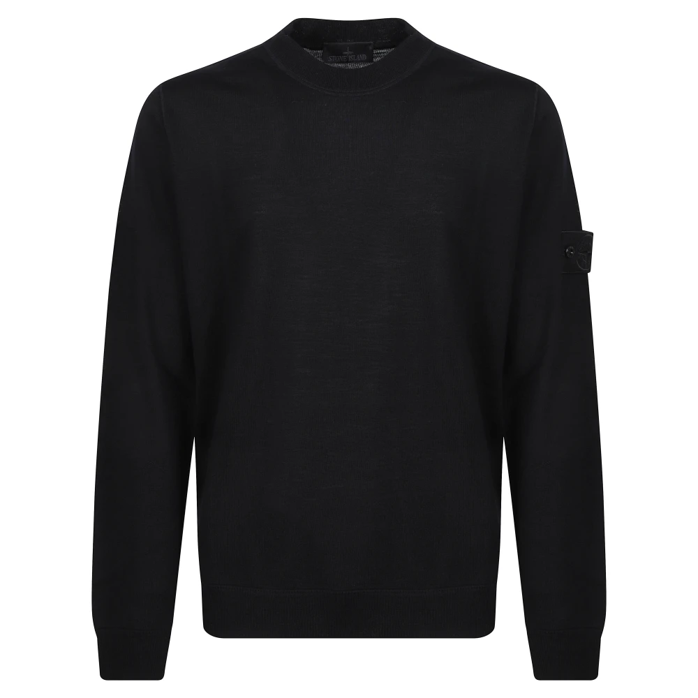Stone Island Herren Schwarz Men Ghost Light Pure Rws Wool Crewneck Sweater Groß - Bild 3