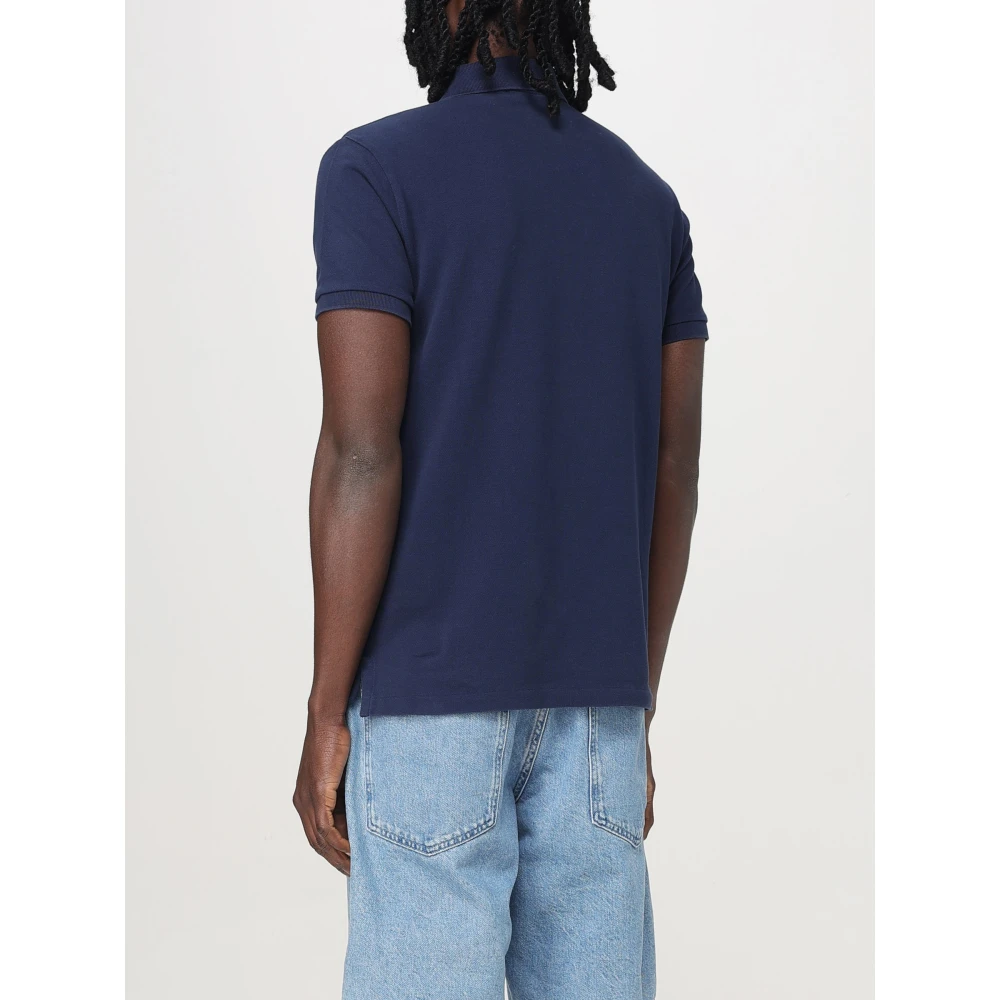 Polo Ralph Lauren Slim-Fit Piqué Polo Gebreid Blue Heren