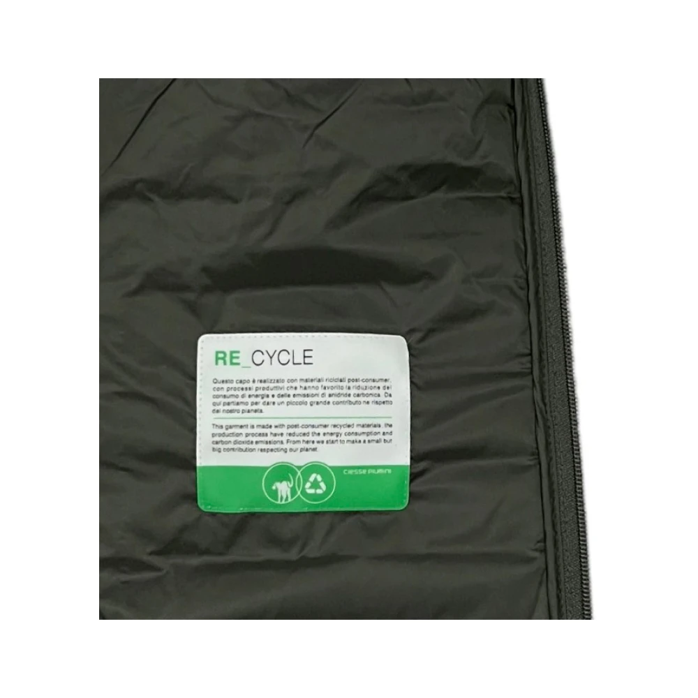 Ciesse Piumini Groene herenjas met ritssluiting en capuchon Green Heren