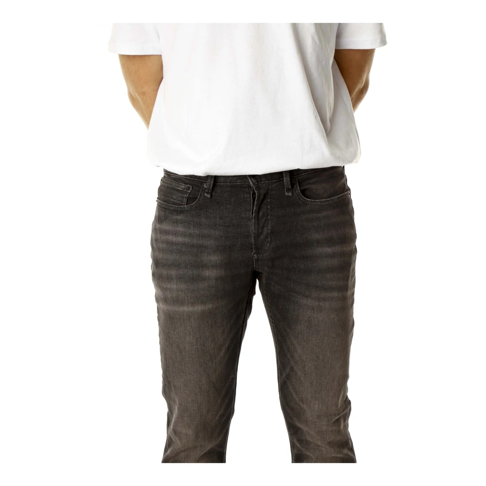 Denham Slim Fit Mid Waist Jeans Gray Heren