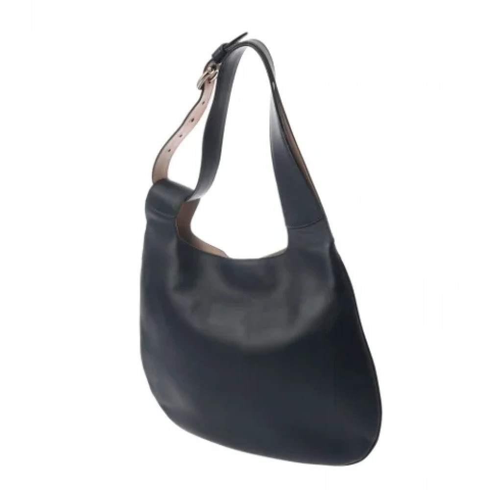 Salvatore Ferragamo Pre-owned Leather shoulder-bags Blue Dames