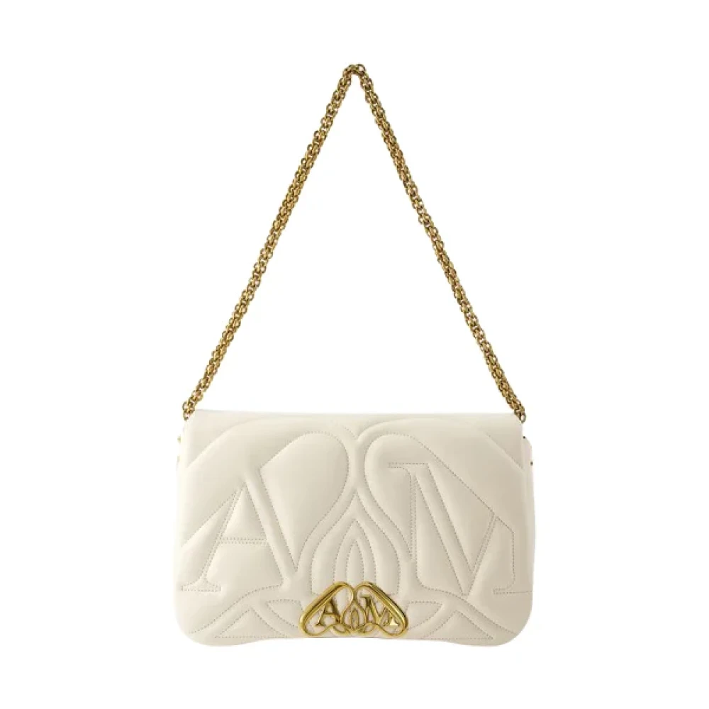Alexander mcqueen Leather shoulder-bags Beige Dames