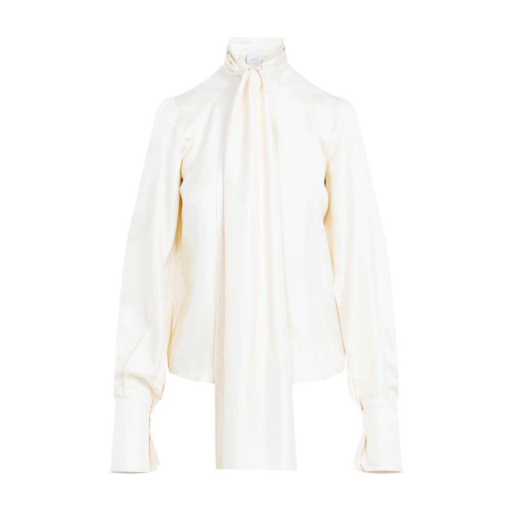 Patou Zijden Geel & Oranje Shirt White Dames