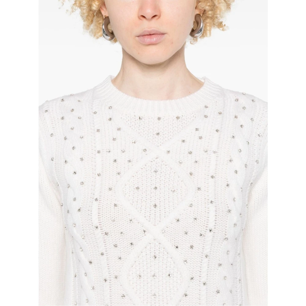 Max Mara Luxe Gebreide Onde Aw24 White Dames
