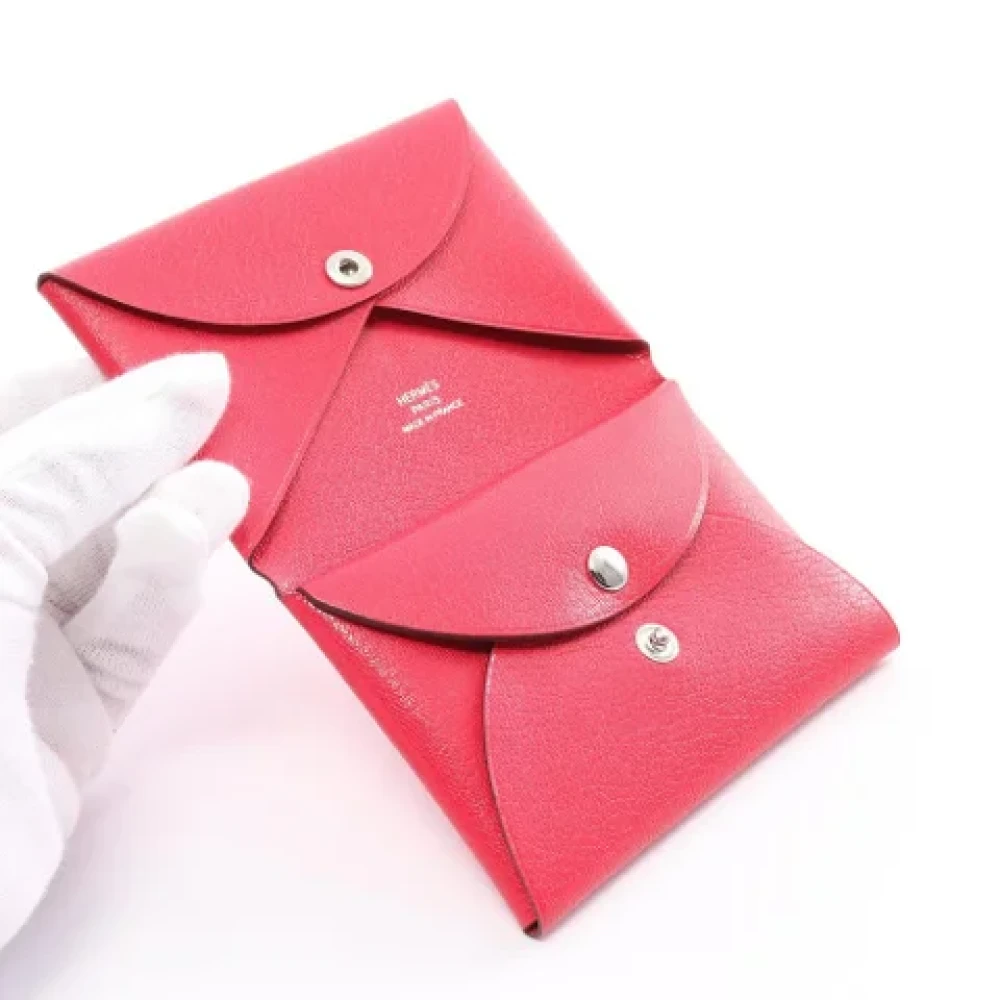 Hermès Vintage Pre-owned Leather wallets Pink Dames