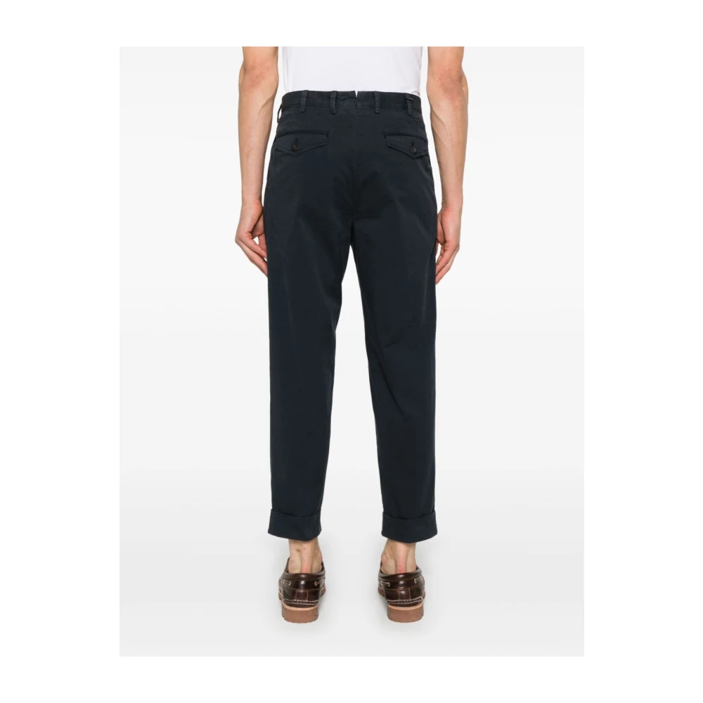 PT Torino Navy Blue Tapered Broek Stijlvol Blue Heren