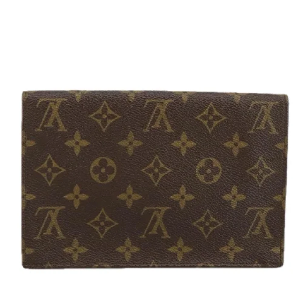 Louis Vuitton Vintage Pre-owned Canvas clutches Brown Dames