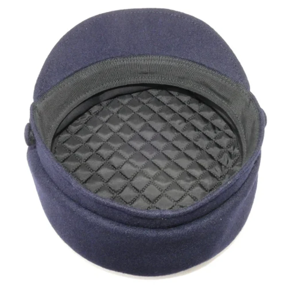 Chanel Vintage Pre-owned Canvas hats Blue Dames