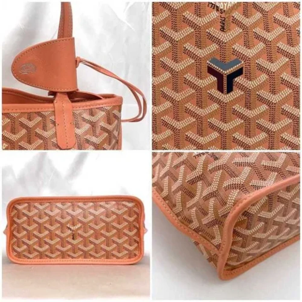 Goyard Vintage Pre-owned Canvas handbags Pink Dames