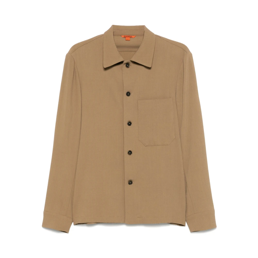 Barena Venezia Bruine Knoopshirt Klassieke Kraag Brown Heren