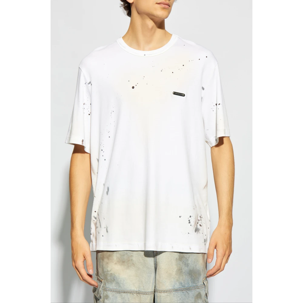 Helmut Lang T-shirt met logotoepassing White Heren