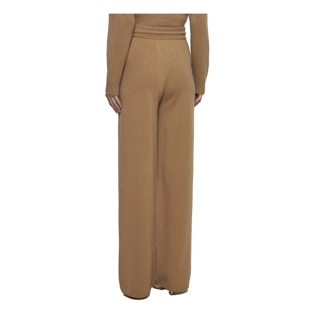 Max Mara Kameel Gebreide Sweatbroek Brown Dames