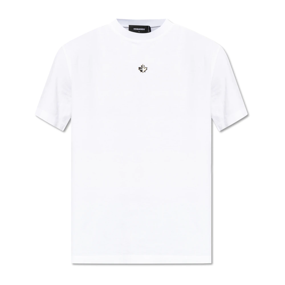 Dsquared2 Men's White T-Shirts,, T-Shirt With Logo Medium