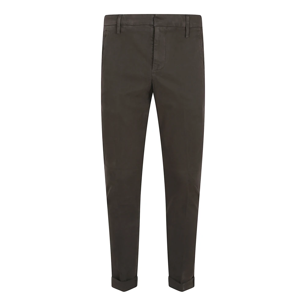 Dondup Men's Brown Chinos, W33, Gaubert Chino Trousers