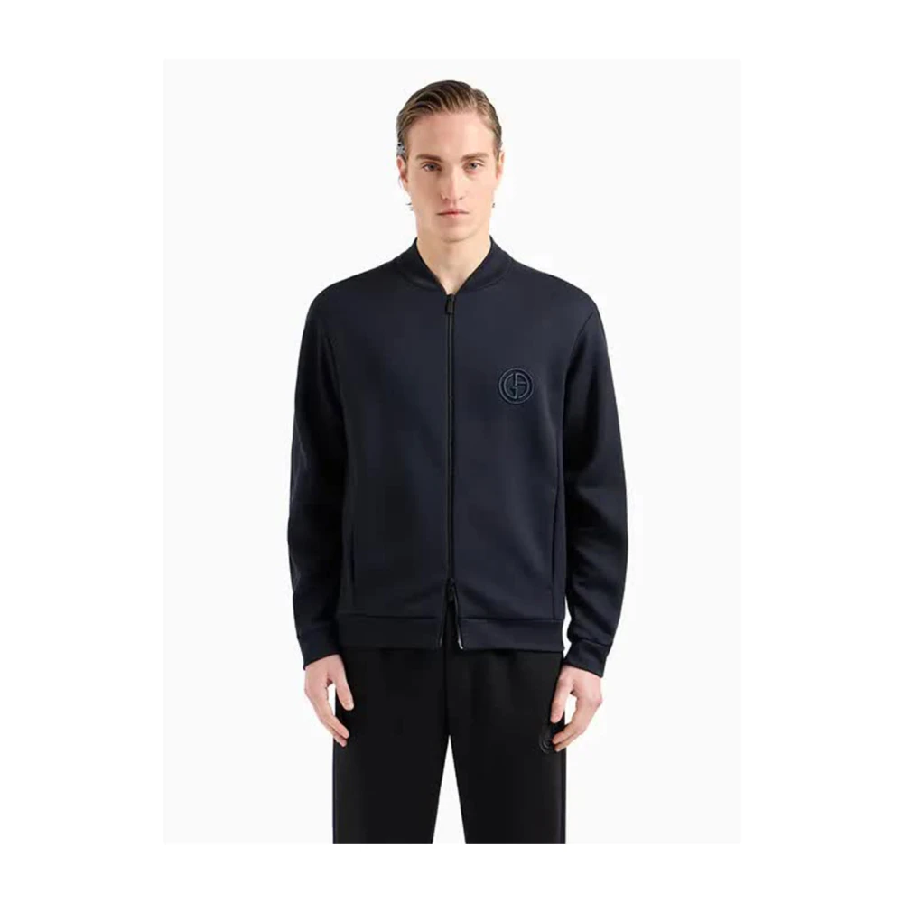 Giorgio Armani Ubwz Blouson Jas Blue Heren