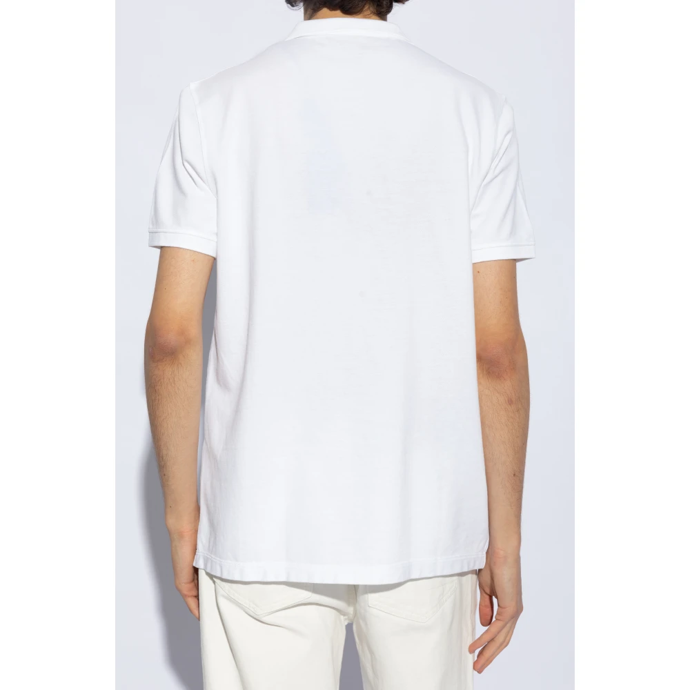 AllSaints Polo met geborduurd logo White Heren
