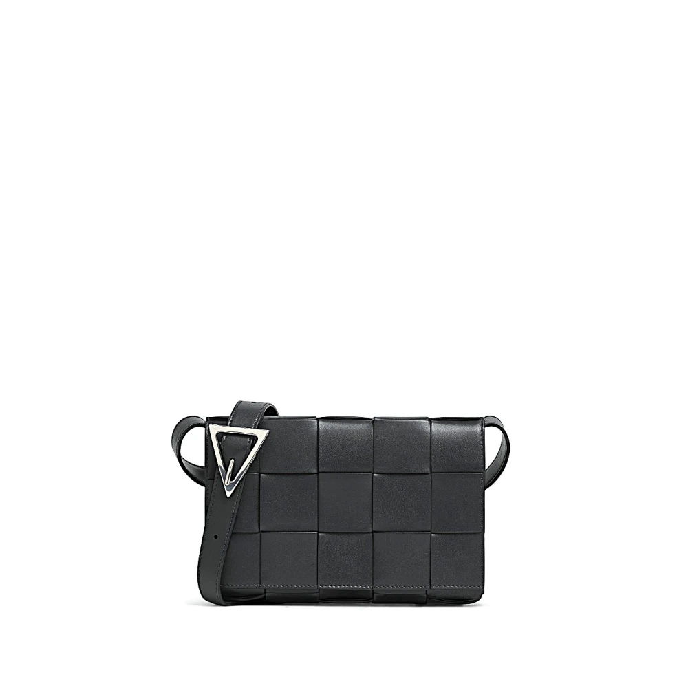 Bottega Veneta Stijlvolle Leren Tas Black Heren