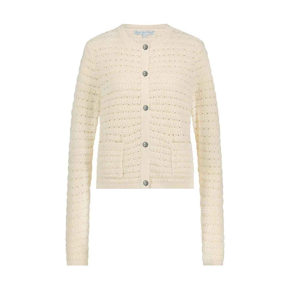 Red Button Stijlvolle Pullover in Boterkleur Beige Dames