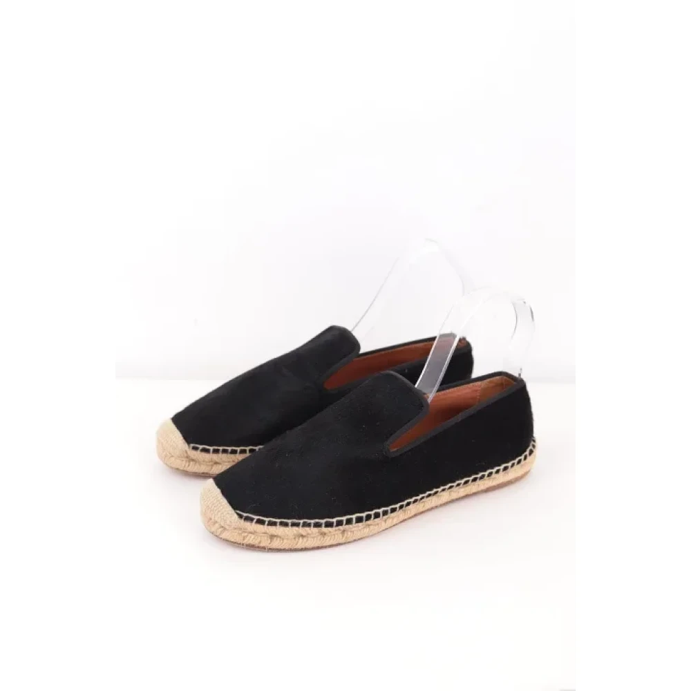 Celine Vintage Pre-owned Leather espadrilles Black Dames