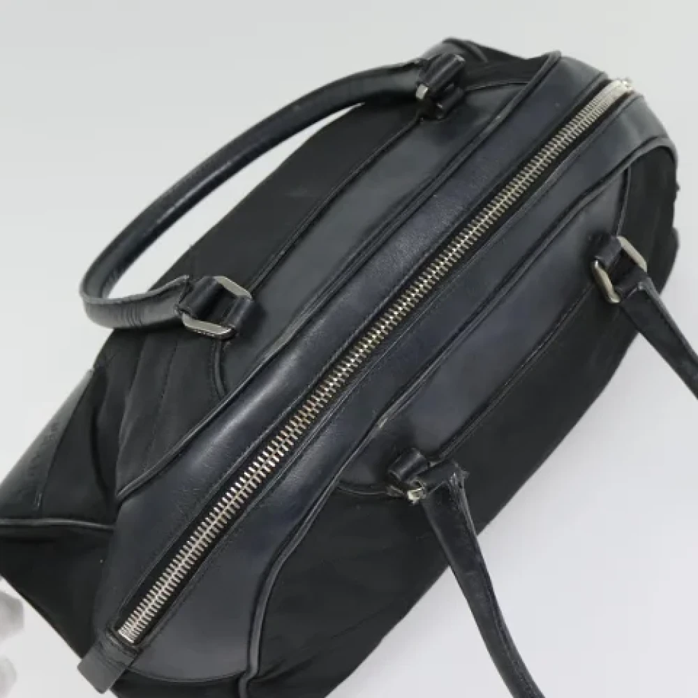 Prada Vintage Pre-owned Nylon handbags Black Dames
