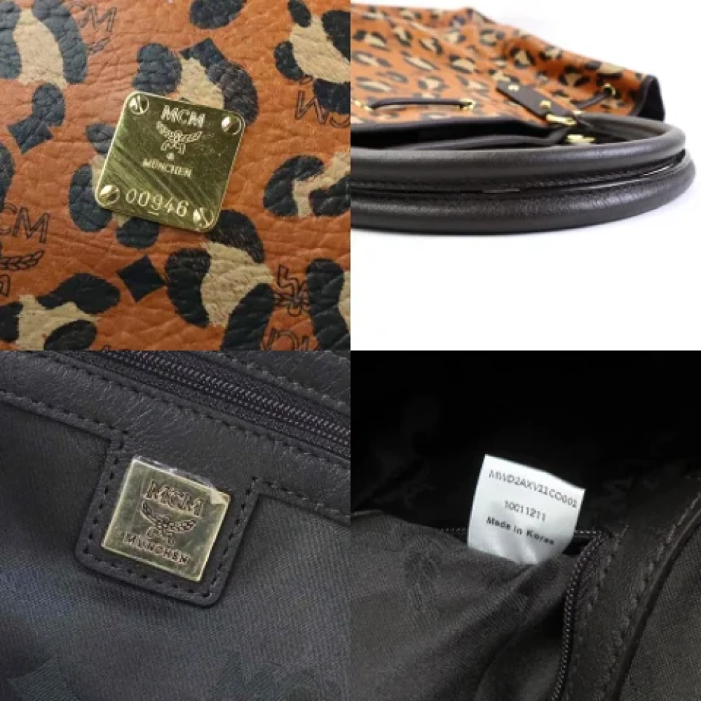 MCM Pre-owned Leather handbags Brown Dames