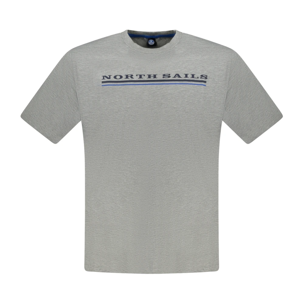 North Sails Hombre Gris - Camiseta De Manga Corta- Tops - L- Camiseta De Manga Corta