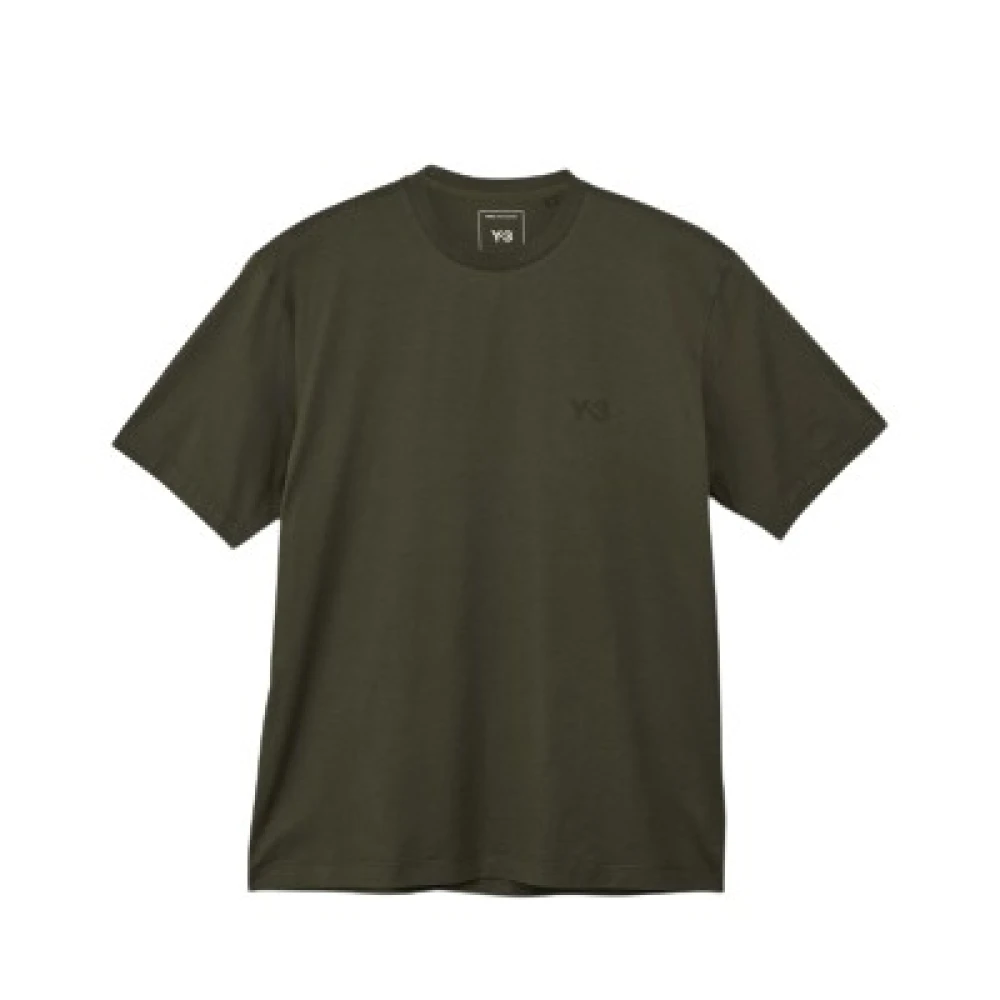 Y-3 Casual Katoenen T-shirt Green Heren
