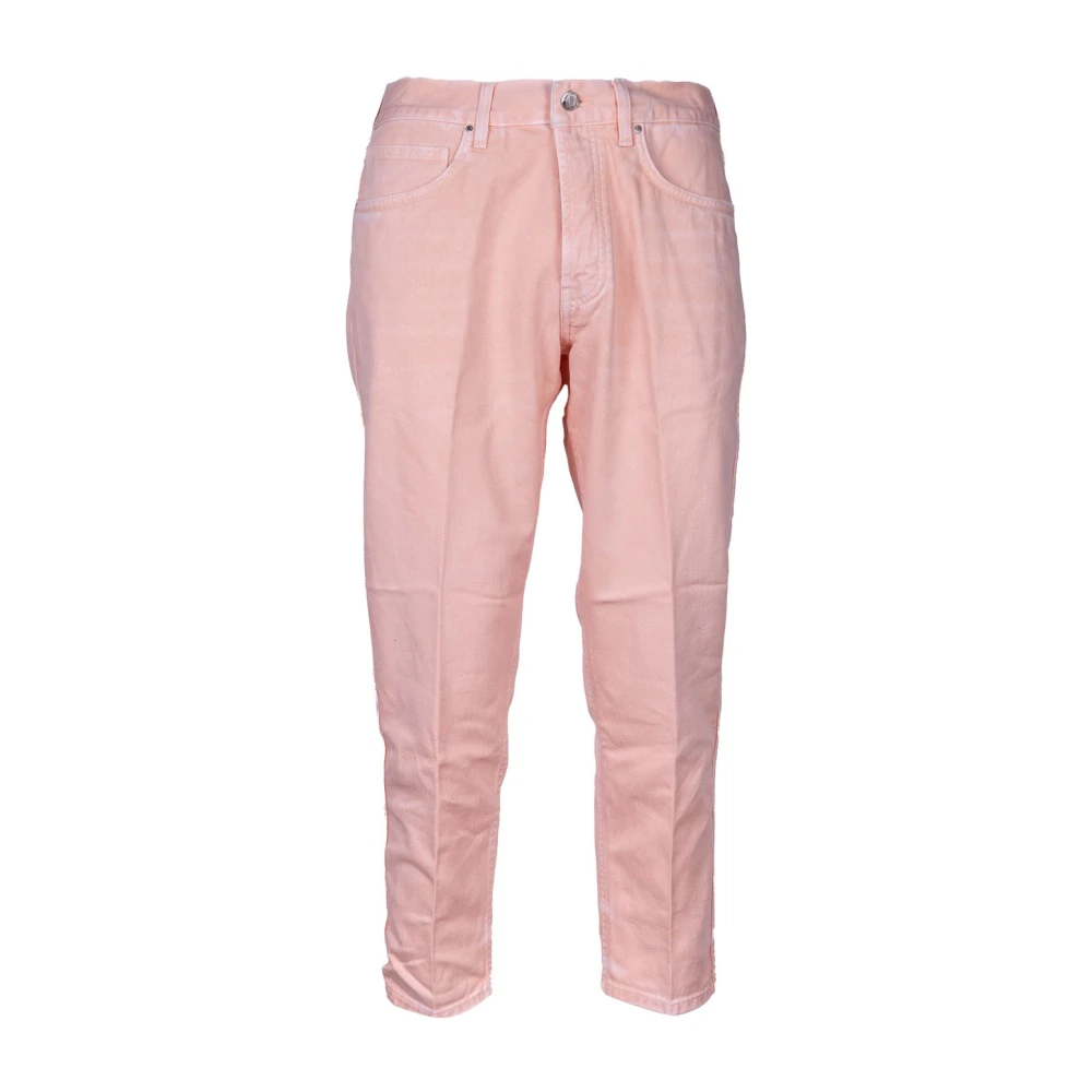 Don The Fuller Heren Carrot Fit Jeans. Lage taille. Gemaakt in Italië Pink Heren