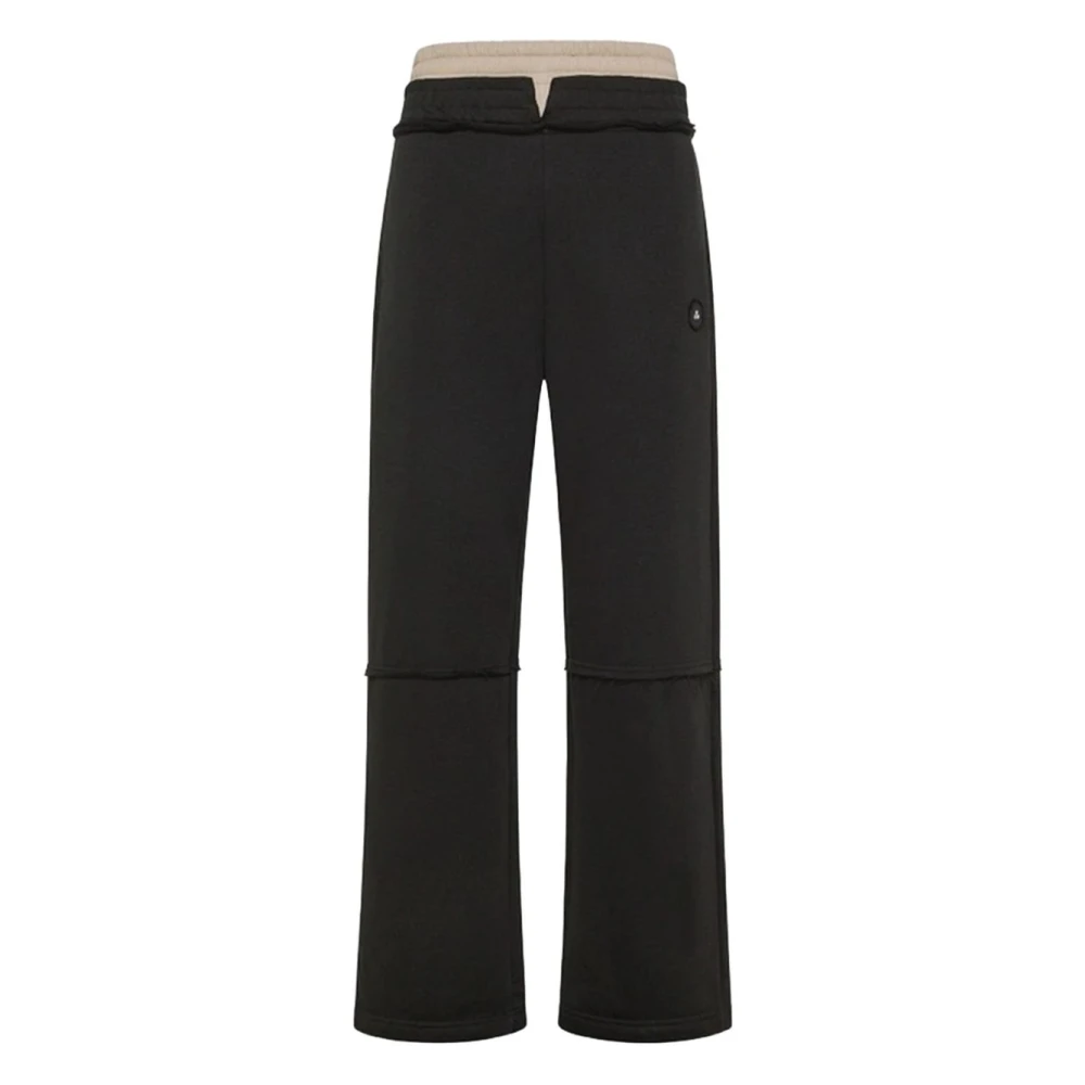 Peuterey Black Sweatpants, Male, M, Straight Trousers