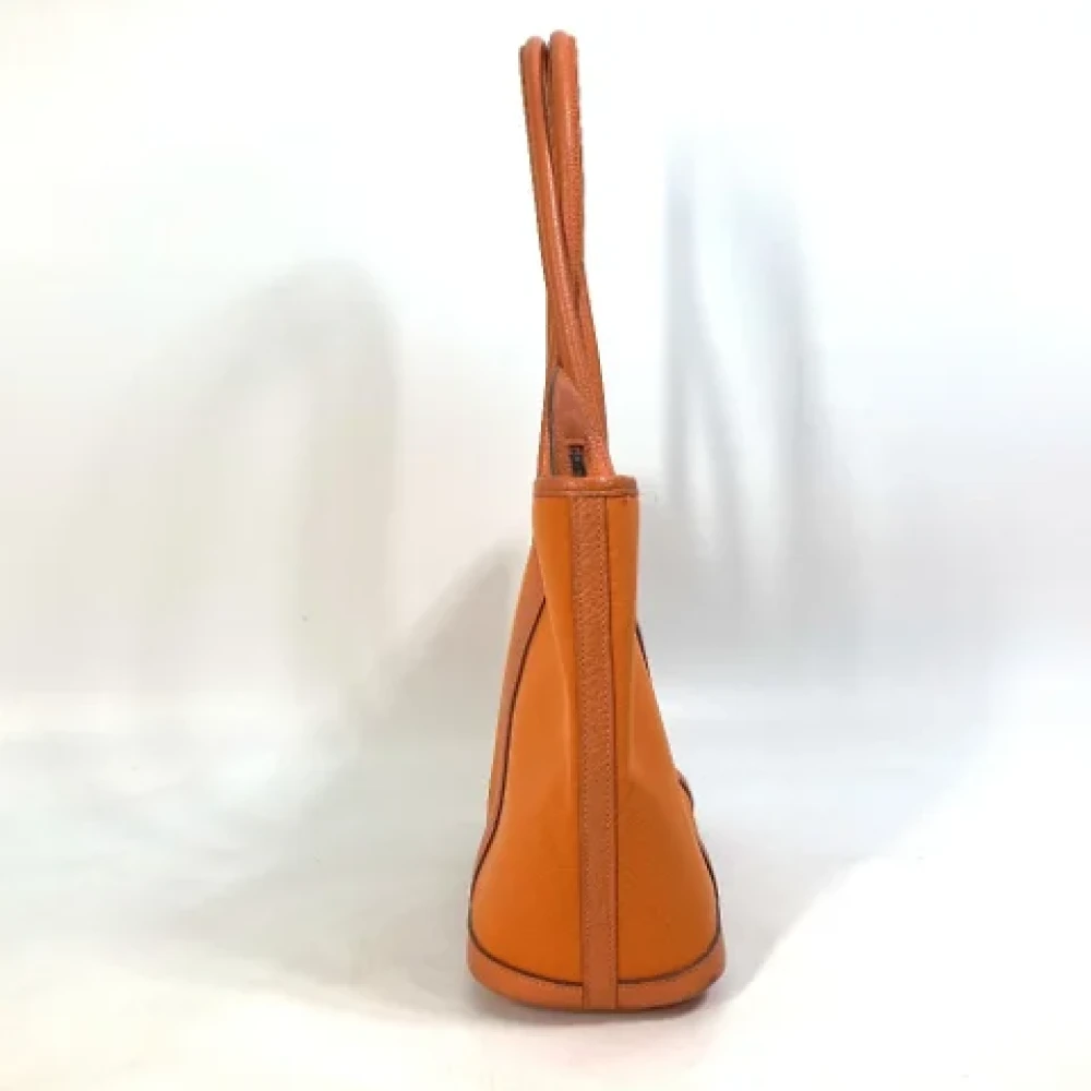 Hermès Vintage Pre-owned Fabric shoulder-bags Orange Dames